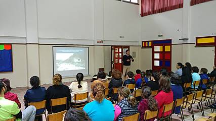 Ação de sensibilização na Escola Básica do 1º ciclo com pré-escolar dos Maroços